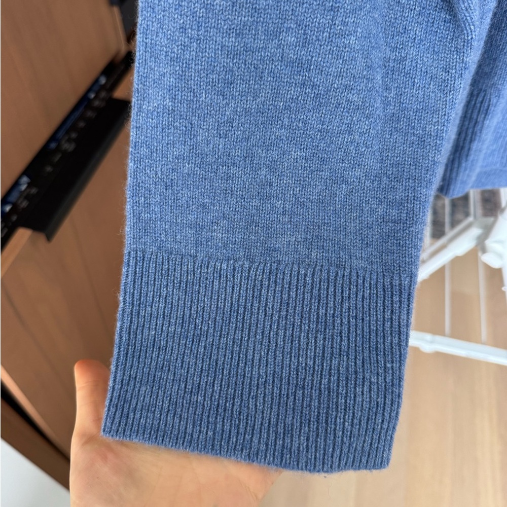 Alex Mill Cashmere Cecile Turtleneck - Heather Blue, Medium - Picture 5 of 5